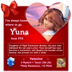 Final Fantasy Record Keeper Valentine Event Yuna | Screenshot