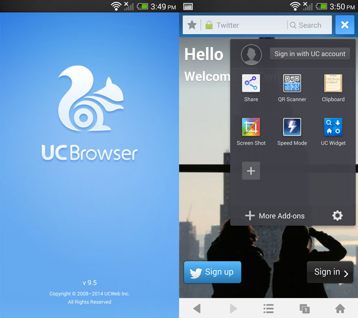 Uc browser windows