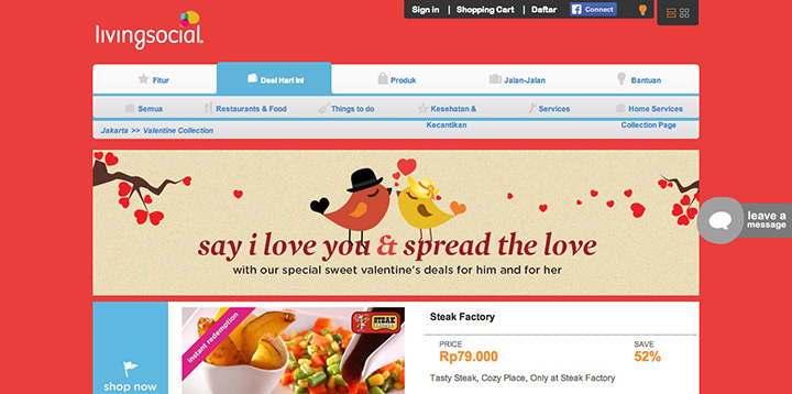 8 diskon dan promo toko online Indonesia di hari Valentine