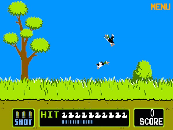 how to play duck hunt on a flat screen tv