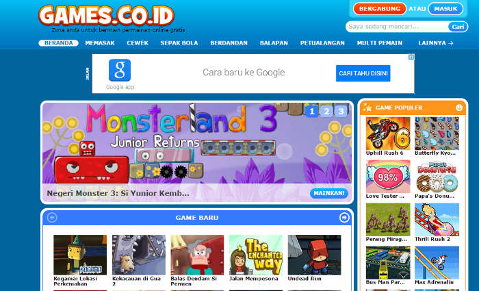 5 portal game online gratis untuk anak