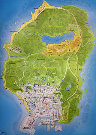 Grand Theft Auto V | Map