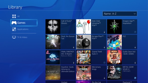 playstation store library
