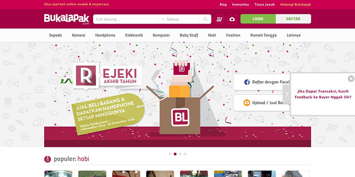 8 marketplace online terbaik dan terbesar di Indonesia