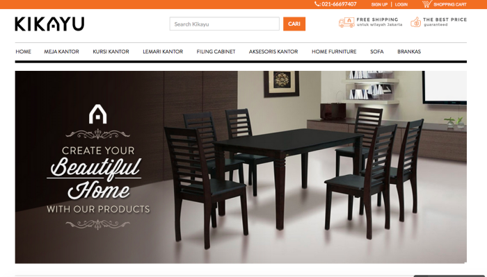 kikayu.com jual furniture dan kebutuhan kantor online