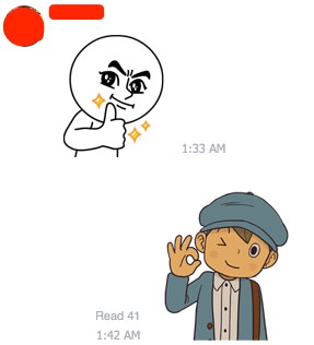 Line Chat Sticker | Screenshot