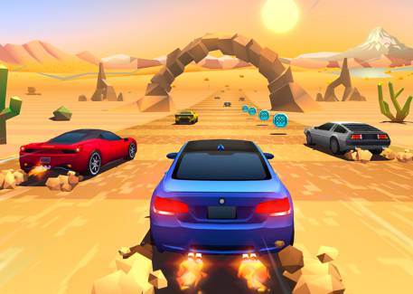 Horizon Chase Race in Desert | Screenshot