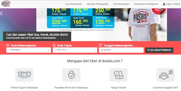  Update Kumpulan Situs Booking Tiket Bus Online  di Indonesia