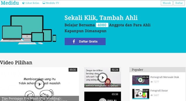 Medidu kumpulan startup pendidikan indonesia