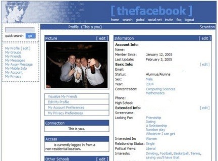 TheFacebook 2005