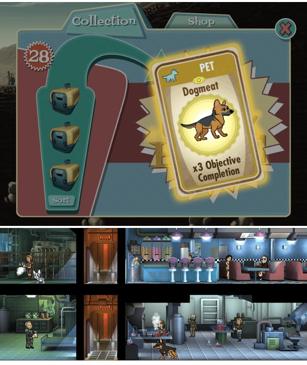fallout shelter wiki pet 2x objective completion