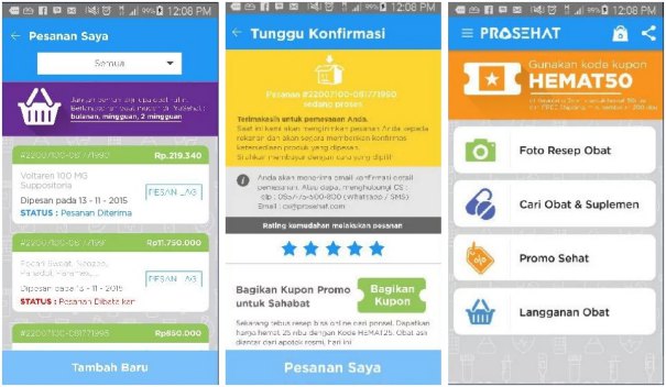 screenshot aplikasi prosehat