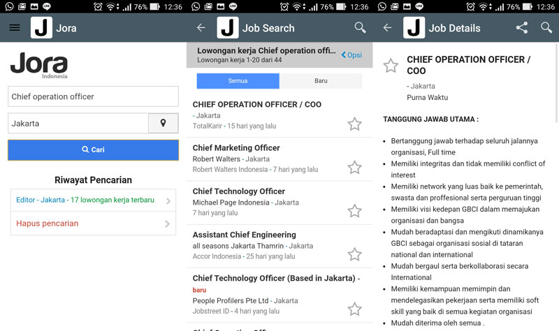 jora-job-search-app-screenshot