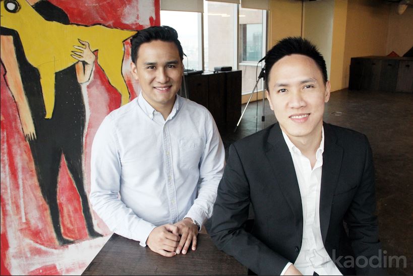 Dua founder Kaodim, Jeffri Cheong (kiri) dan Fui-Yu Choong (kanan)