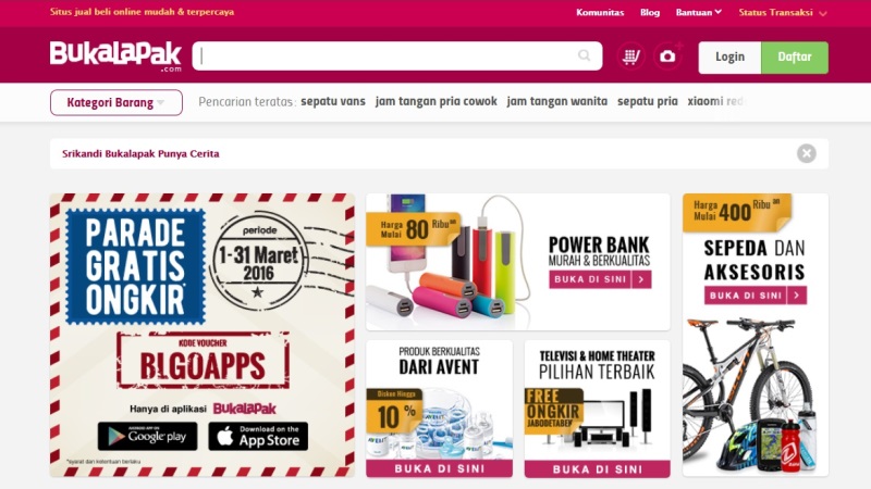 Situs E-Commerce Marketplace Terpopuler di Indonesia