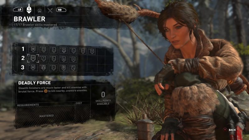 Rise of the Tomb Raider Skill Tree | Screenshot