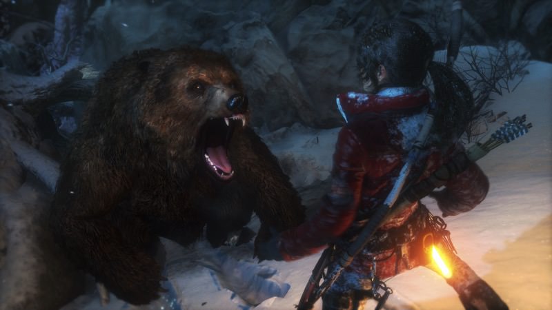 Rise of the Tomb Raider Versus Bear | Screenshot