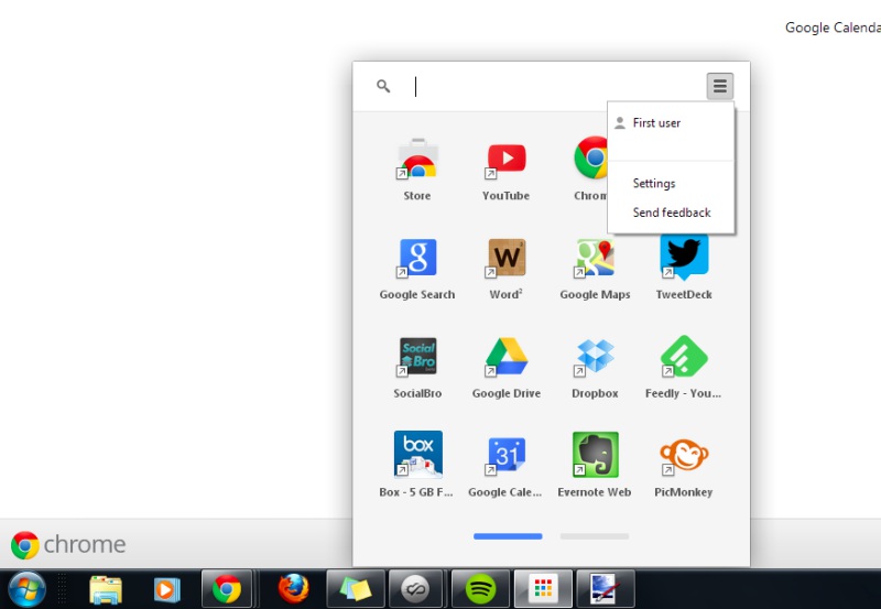 chrome launcher | screenshot