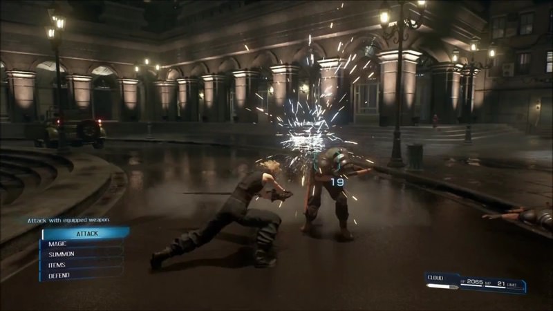 Final Fantasy VII Remake Battle | Screenshot