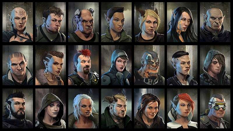 Shadowrun Dragonfall | Portraits