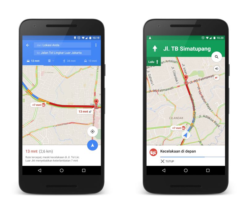 fitur baru google maps hindari kemacetan