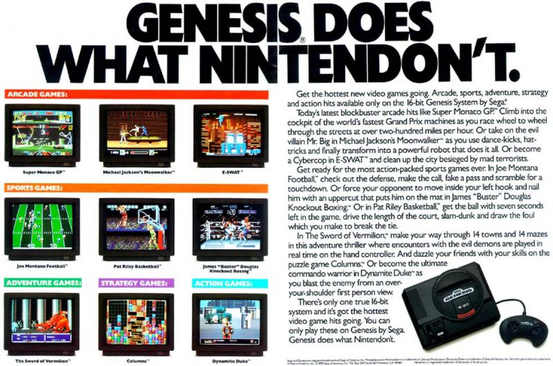 10 Marketing Campaign Terburuk|Poster Genesis Does What Nintendon't