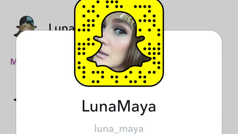 Akun Snapchat Luna Maya | Screenshot