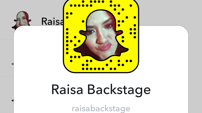 Akun Snapchat Raisa | Screenshot