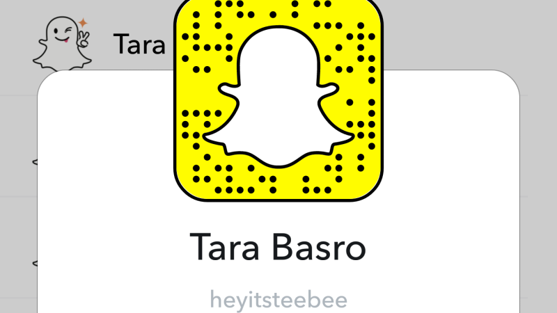 Akun Snapchat Tara Basro | Screenshot