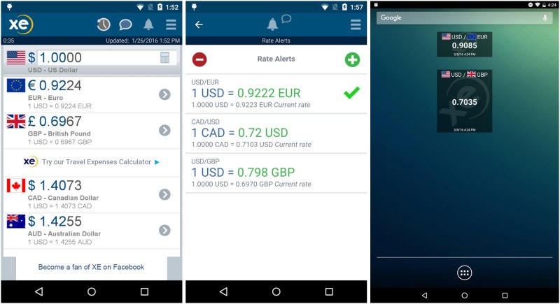 Aplikasi XE Currency App | Screenshot
