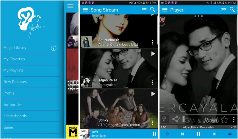 Aplikasi Yonder Music Indonesia - Screenshot 1