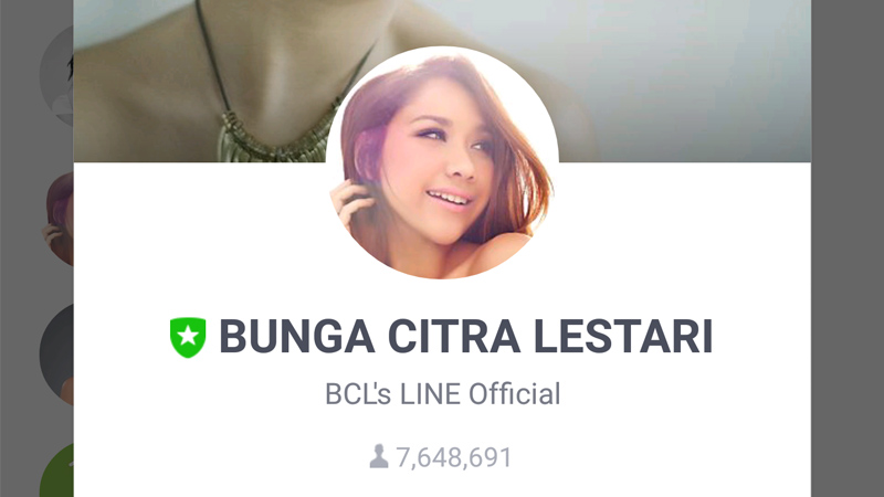 Bunga Citra Lestari LINE