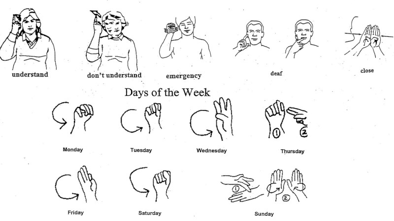 Contoh Bahasa Isyarat | Ilustrasi