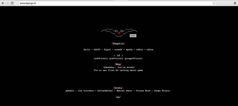 KPAI Hacked | Screenshot