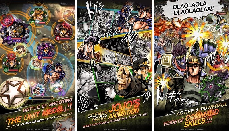 LINE: JoJos Bizarre Adventure - Stardust Shooters | Screenshot 1