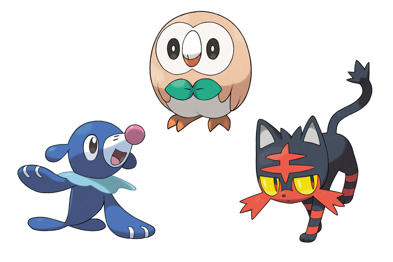 Pokemon Sun and Moon - Starters