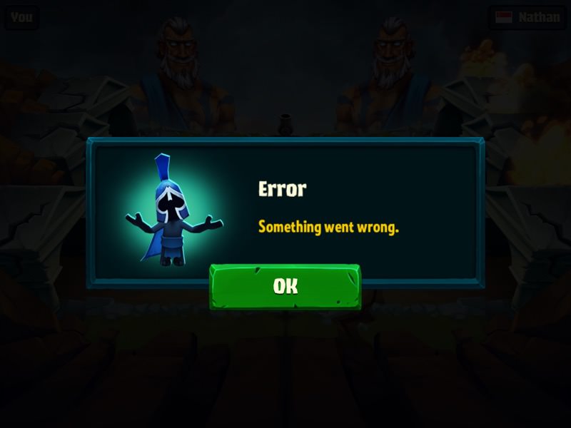 Spellbinders Error | Screenshot