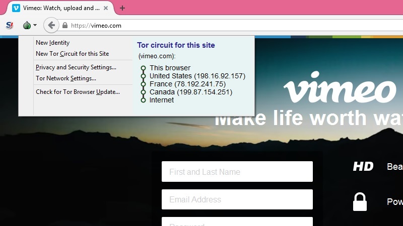 TOR Browser Circuit | Screenshot