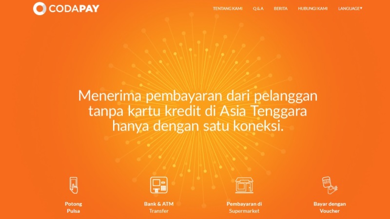 Tampilan Situr Codapay | Screenshot