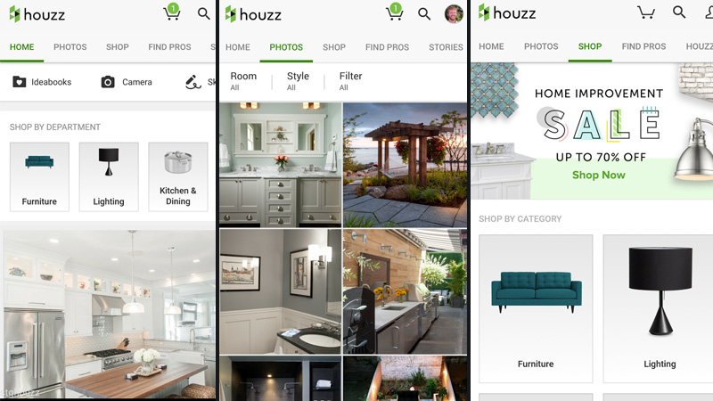 Google Play Award 2016 Houzz | Screenshot