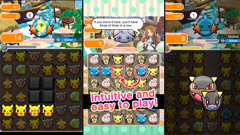 Google Play Award 2016 Pemenang Pokemon Shuffle Mobile | Screenshot