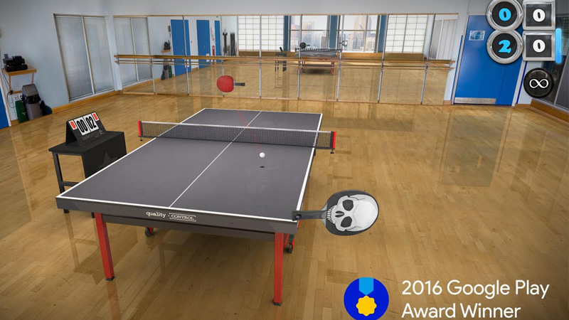 Google Play Award Pemenang 2016 Table Tennis Touch | Screenshot