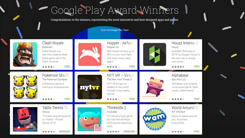 Google Play Award 2016 Pemenang | Screenshot