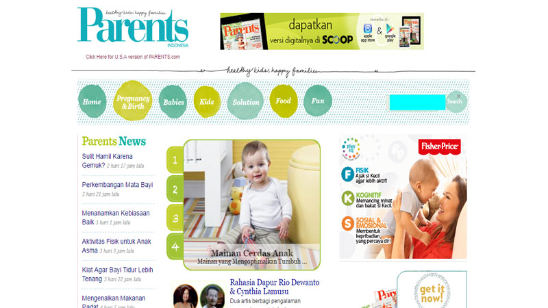 Situs Parents Indonesia | Screenshot