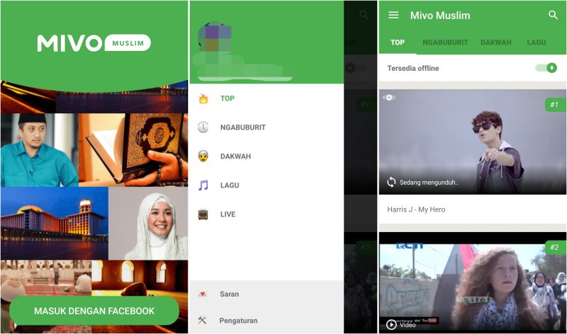 Aplikasi Mivo Muslim | Screenshot 1