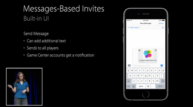 Apple Game Center Messages Based Invite | Screenshot