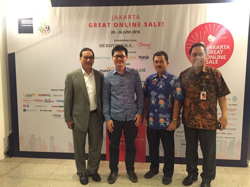 Acara peresmian Jakarta Great Online Sale 2016 | Image