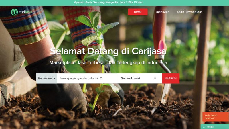 Marketplace Jasa Carijasa | Screenshot