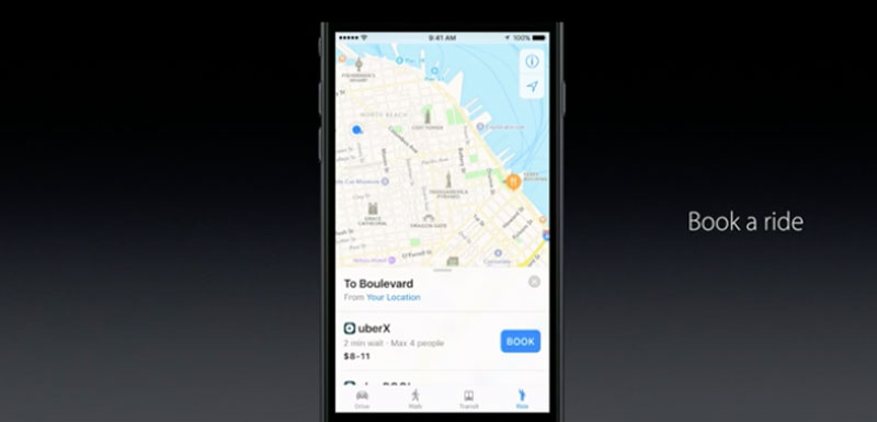 Pengguna Uber nantinya dapat memesan kendaraan dari aplikasi Apple Maps | Image