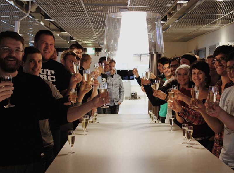 Supercell Employee Champagne Celebration | Photo